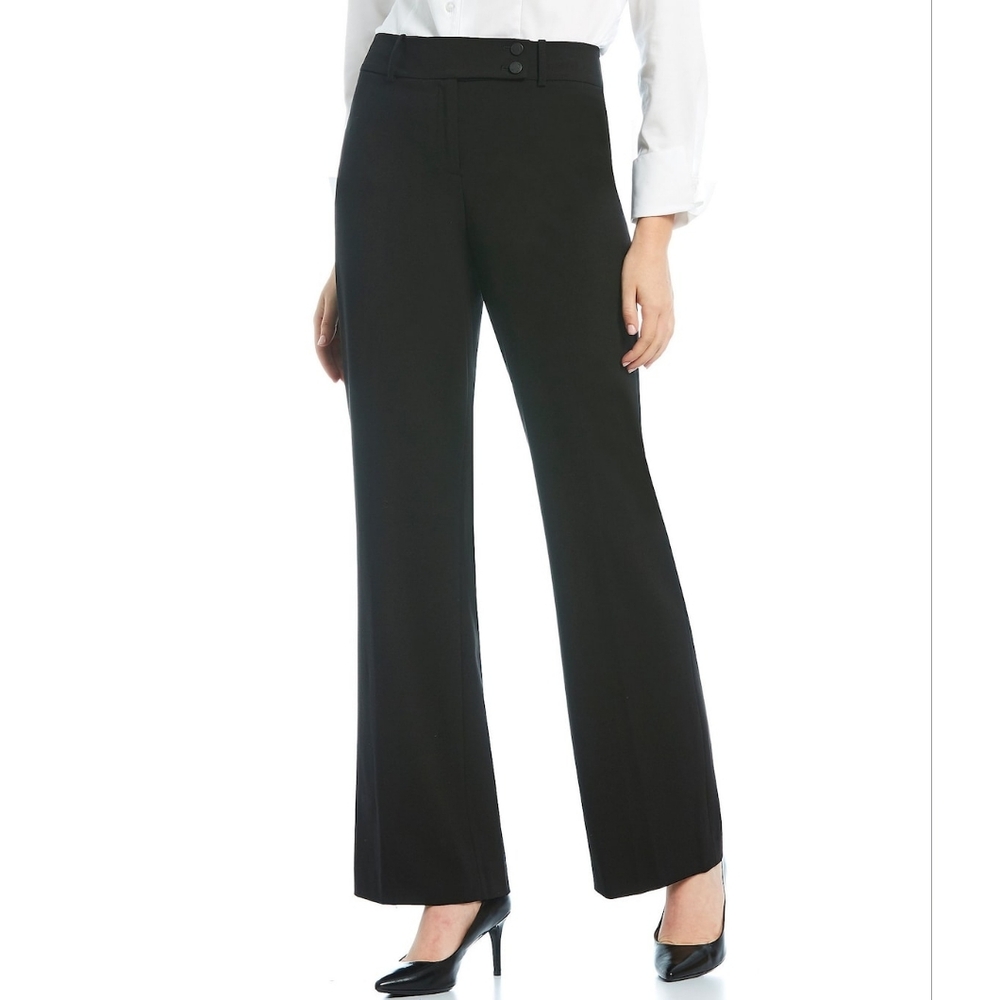 Calvin Klein Black Boot-Cut Dress Pants